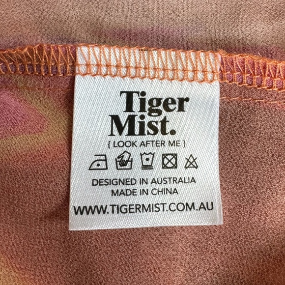 Tiger Mist Vibrant Multicolor Wide Leg Pants with Slits - Picture 8 of 9